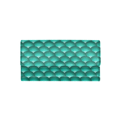 Scales Pattern Print Design 01 Women's Trifold Wallet