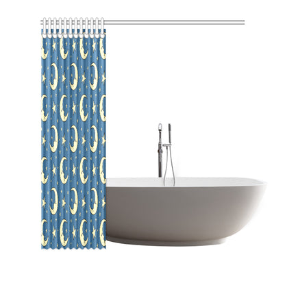 Moon Night Pattern Print Design 03 Shower Curtain