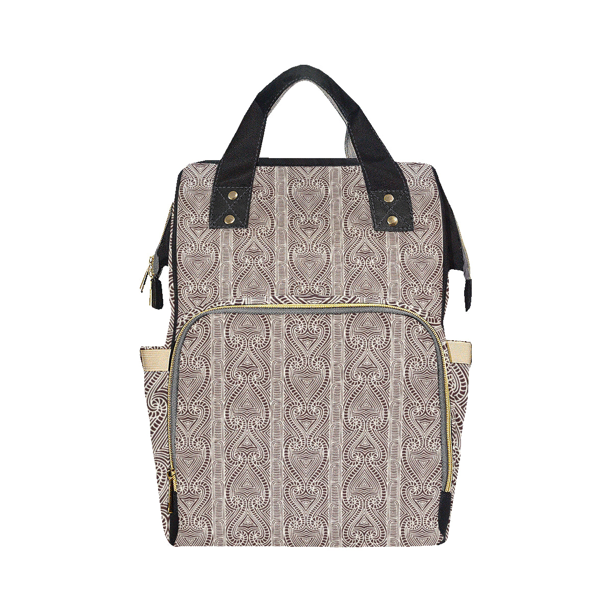 Maori Pattern Print Design 04 Diaper Bag Backpack