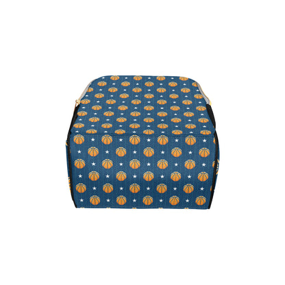 Basketball Star Print Pattern Diaper Bag Backpack