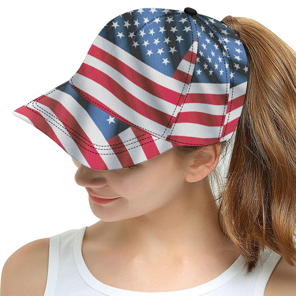 American flag Classic Snapback Cap