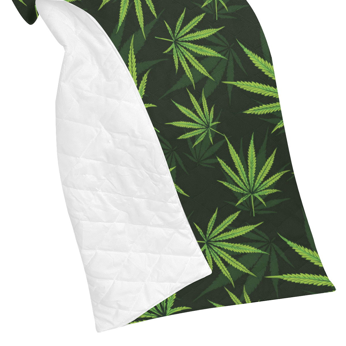 Pot Leaf Pattern Print Design A03 Premium Quilt