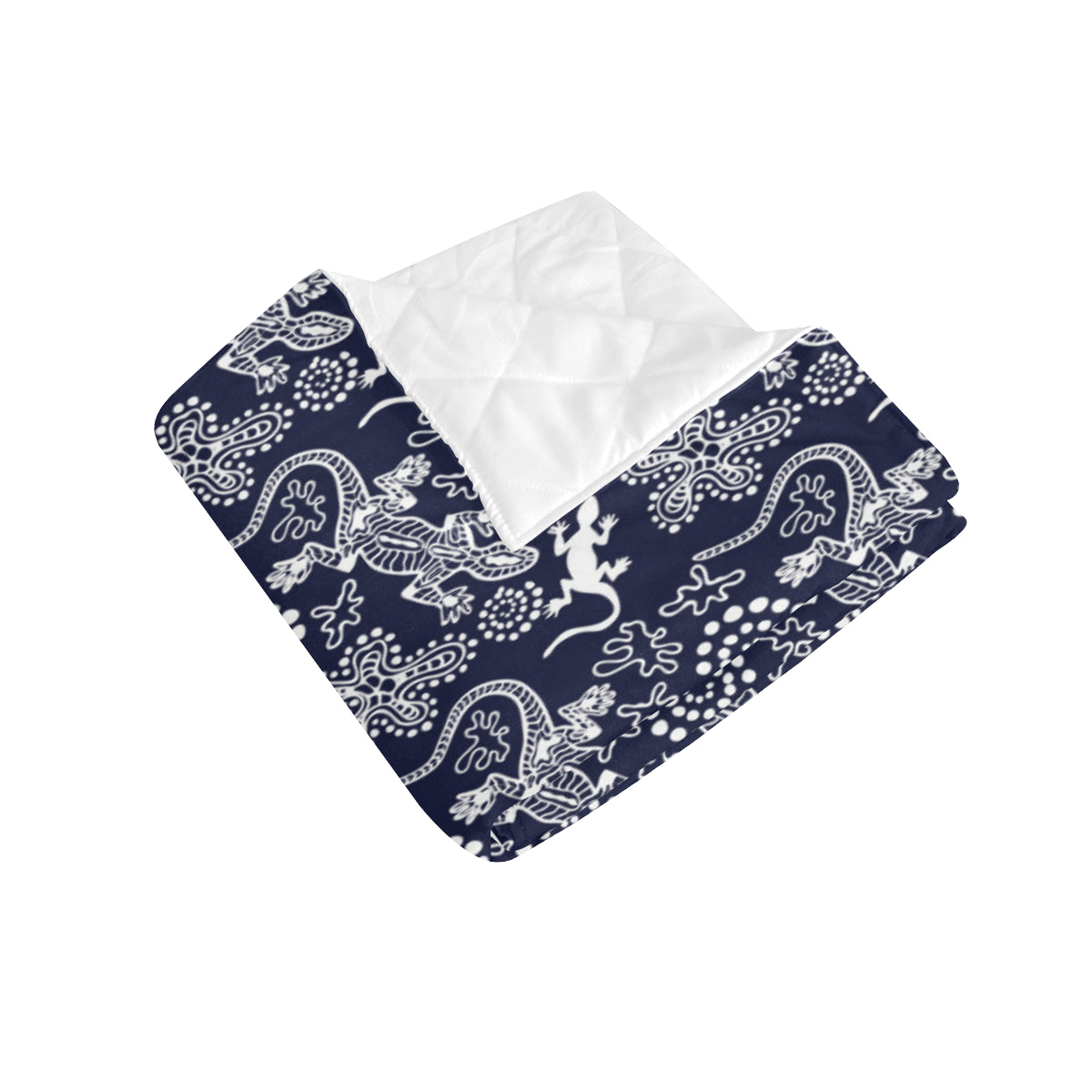 lizard Pattern Print Design 03 Premium Quilt