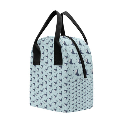 Whale Cute Design Themed Print Insulated Lunch Bag