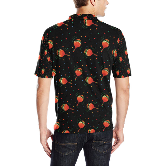 Maracas Pattern Print Design 03 Men Polo Shirt