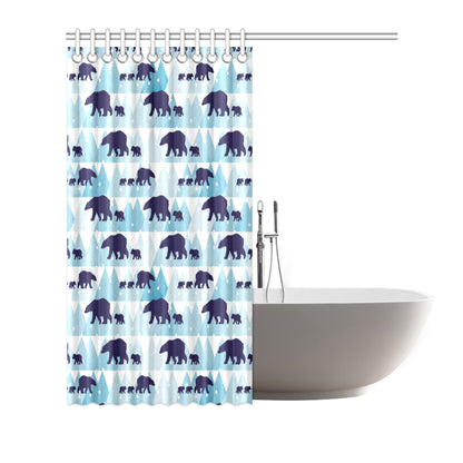 Bear Pattern Print Design BE01 Shower Curtain