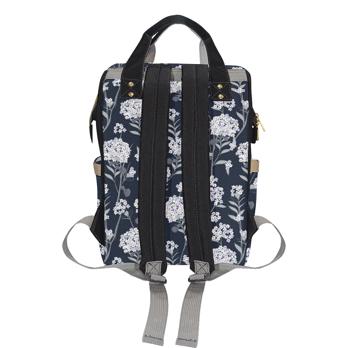 Hydrangea Pattern Print Design HD07 Diaper Bag Backpack