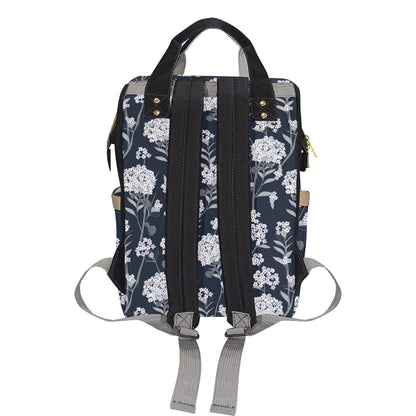 Hydrangea Pattern Print Design HD07 Diaper Bag Backpack