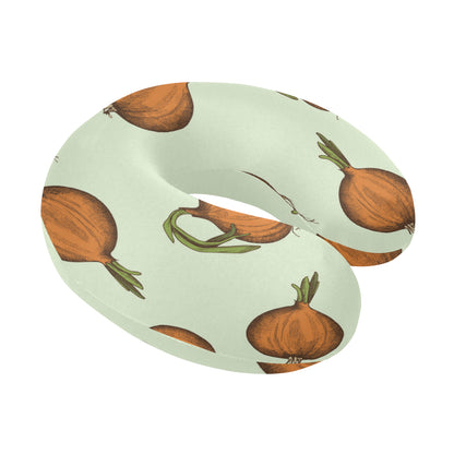 Onion Pattern Print Design A05 U-Shaped Travel Neck Pillow