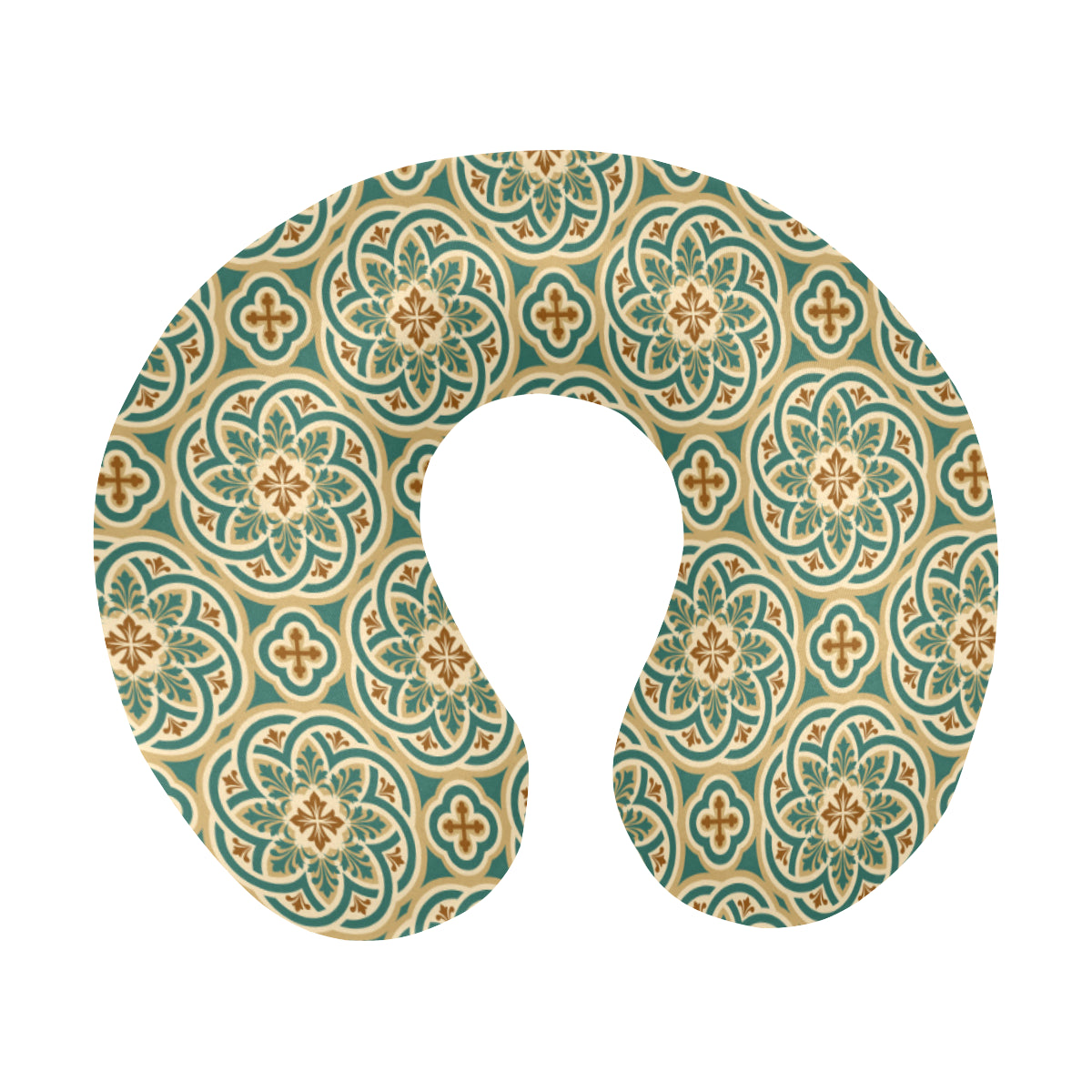 Cross Pattern Print Design 01 U-Shaped Travel Neck Pillow