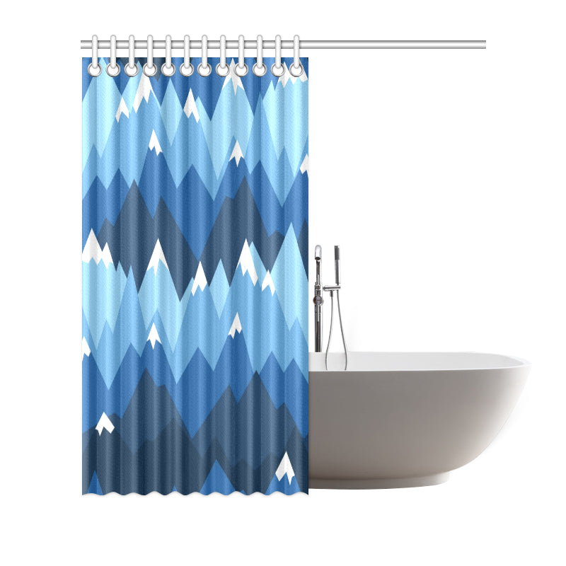 Mountain Pattern Print Design 04 Shower Curtain