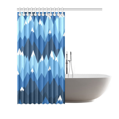 Mountain Pattern Print Design 04 Shower Curtain