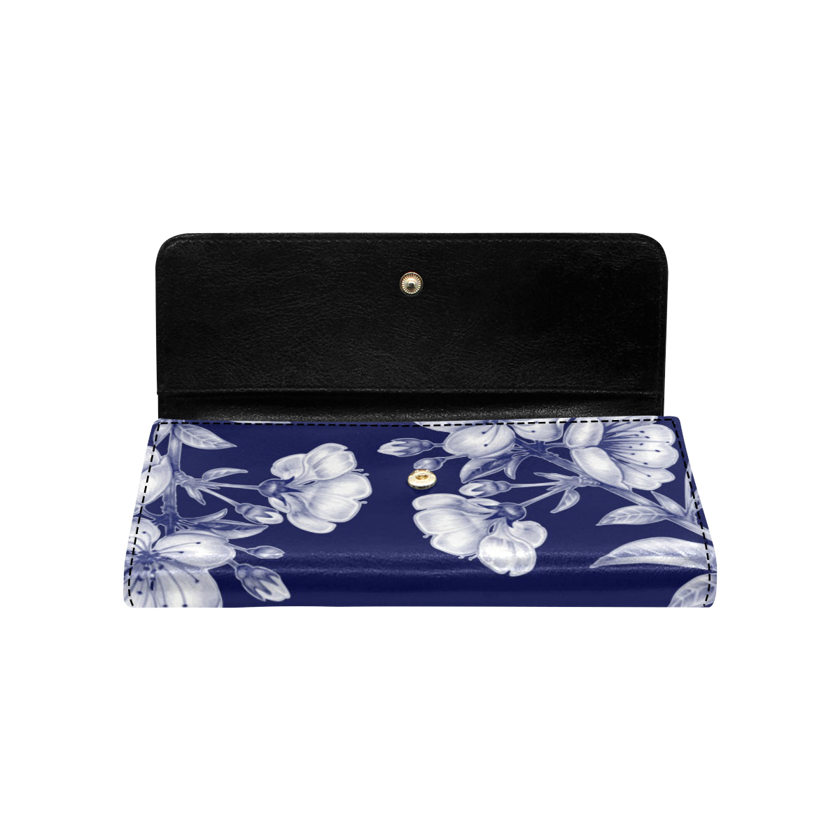 Cherry Blossom Pattern Print Design CB01 Women's Trifold Wallet
