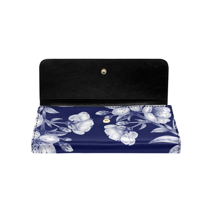 Cherry Blossom Pattern Print Design CB01 Women's Trifold Wallet