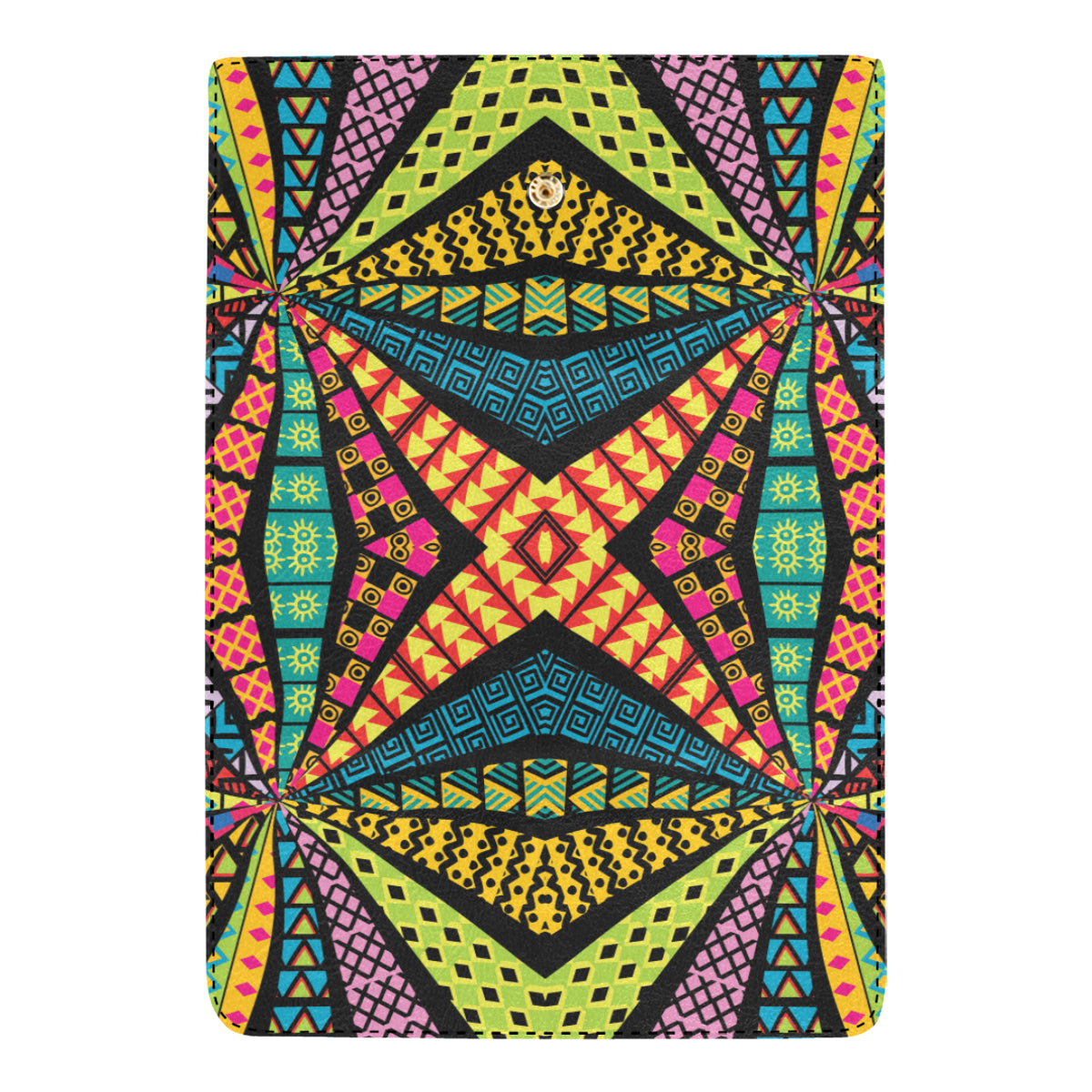 Kaleidoscope Pattern Print Design 05 Women's Trifold Wallet