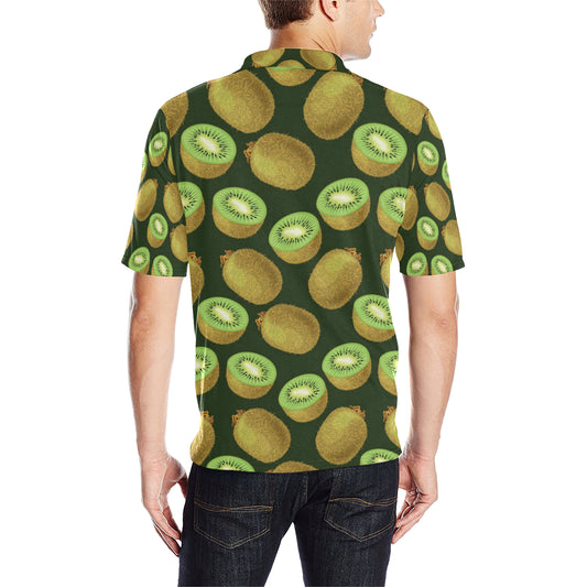 Kiwi Pattern Print Design KW04 Men Polo Shirt