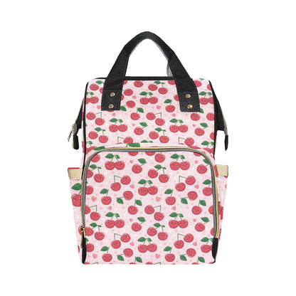 Cherry Pattern Print Design CH02 Diaper Bag Backpack