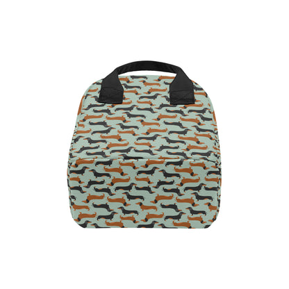 Dachshund Cute Print Pattern Insulated Lunch Bag