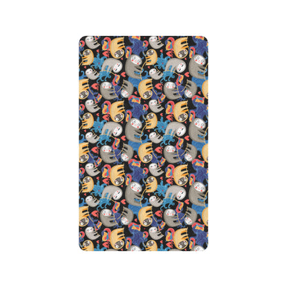 Sloth Cartoon Design Themed Print Rubber Doormat