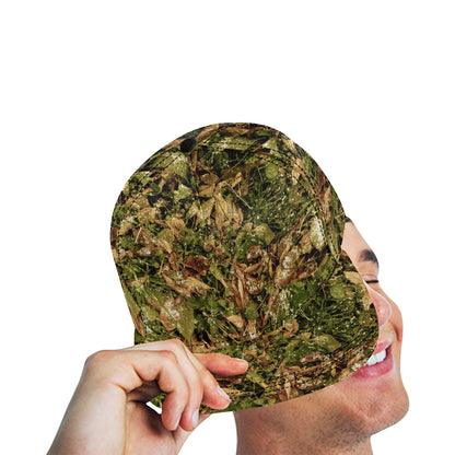 Camo Realistic Tree Forest Texture Print Snapback Cap