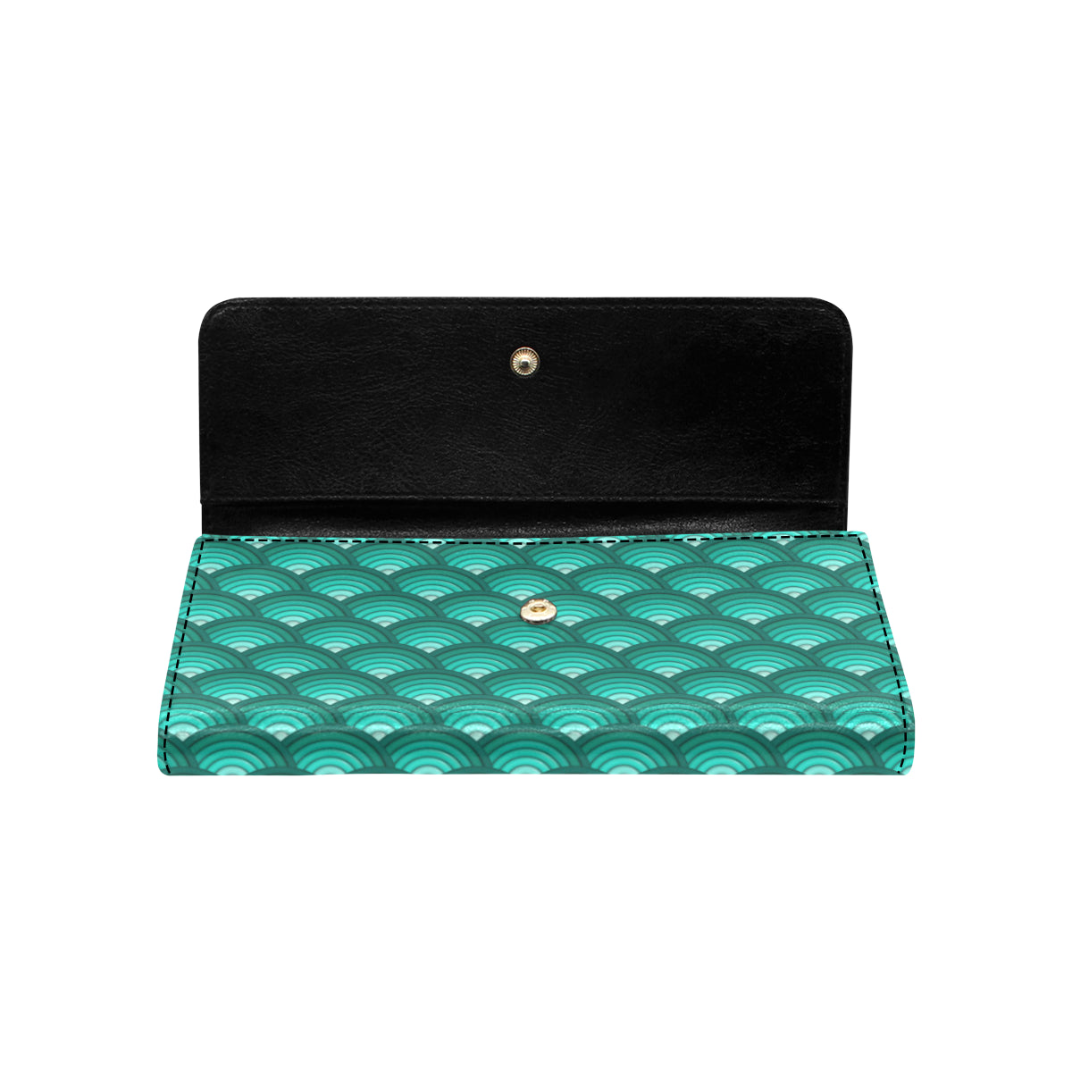 Scales Pattern Print Design 01 Women's Trifold Wallet