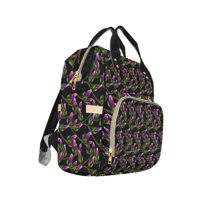 Magnolia Pattern Print Design MAG010 Diaper Bag Backpack