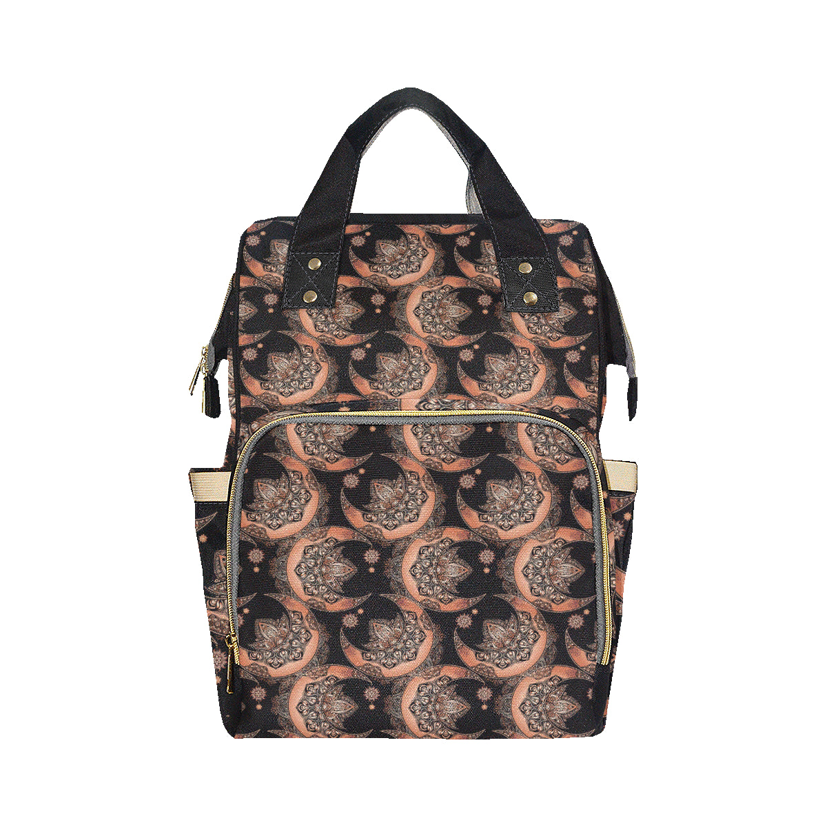 Sun Moon Mandala Diaper Bag Backpack