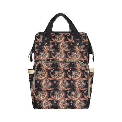 Sun Moon Mandala Diaper Bag Backpack