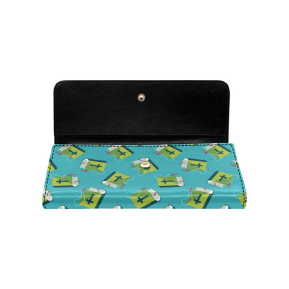 Bible Pattern Print Design 01 Women's Trifold Wallet