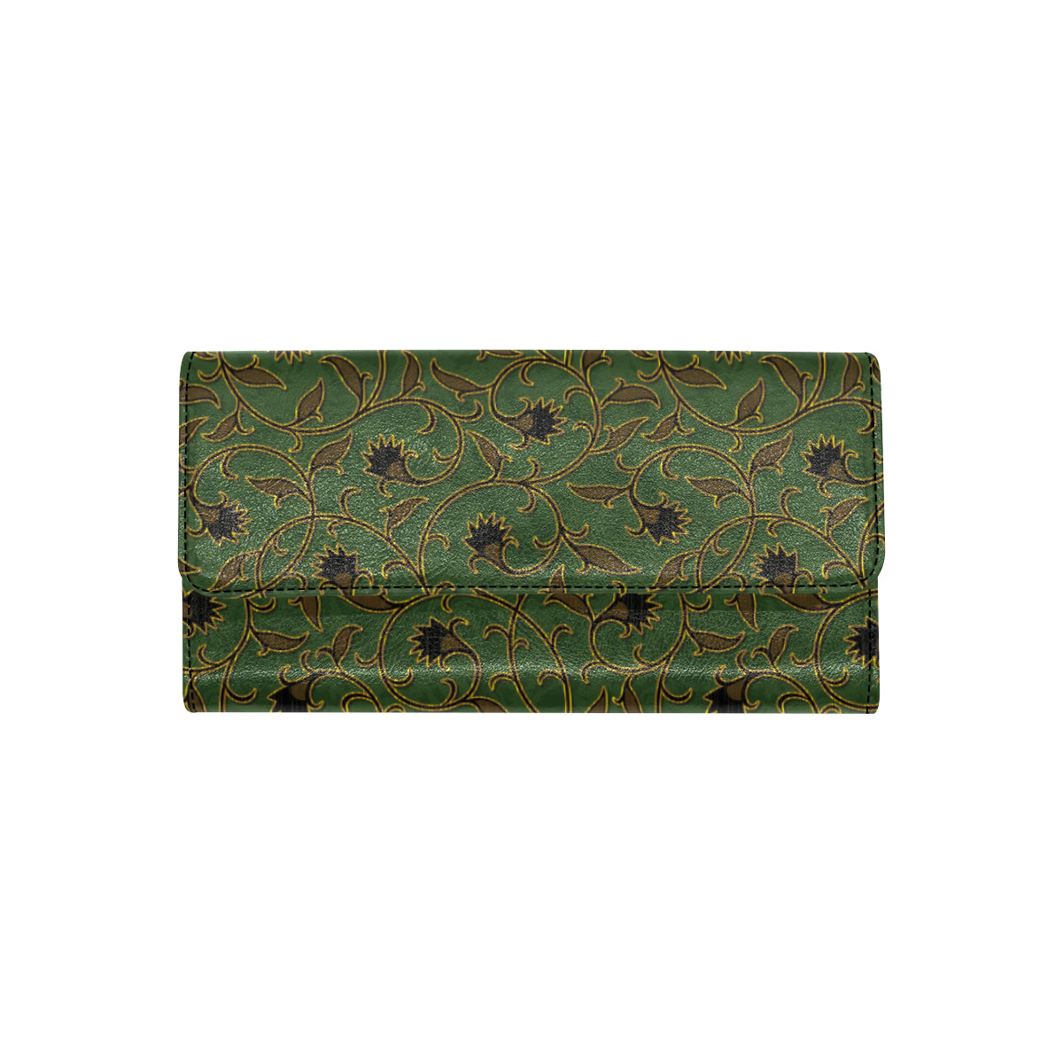 Brocade Pattern Print Design 02 Women's Trifold Wallet