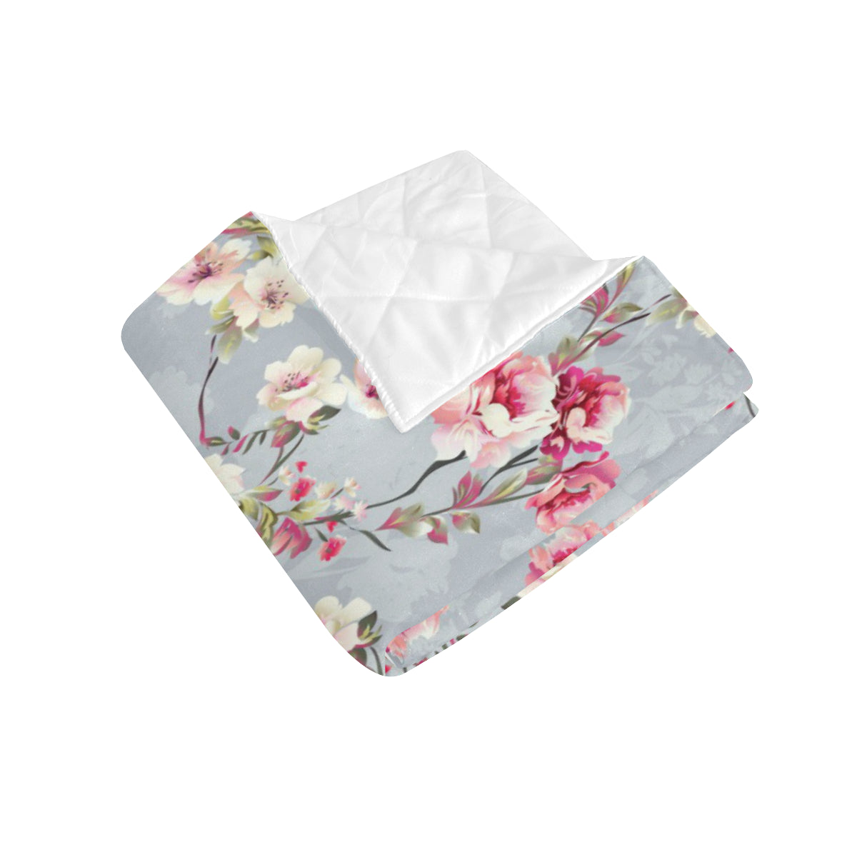 Summer Floral Pattern Print Design SF02 Premium Quilt