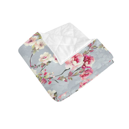 Summer Floral Pattern Print Design SF02 Premium Quilt