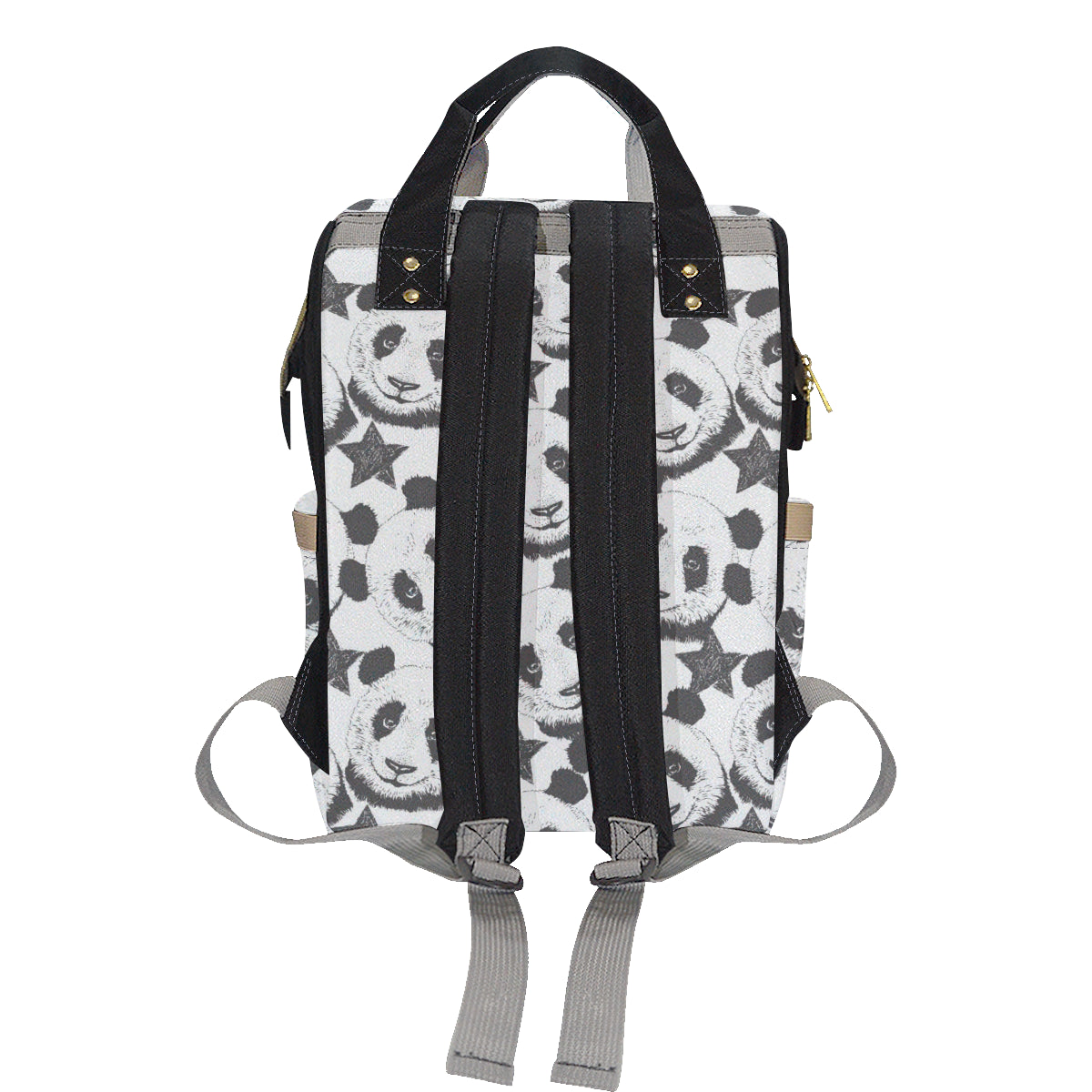 Panda Pattern Print Design A02 Diaper Bag Backpack