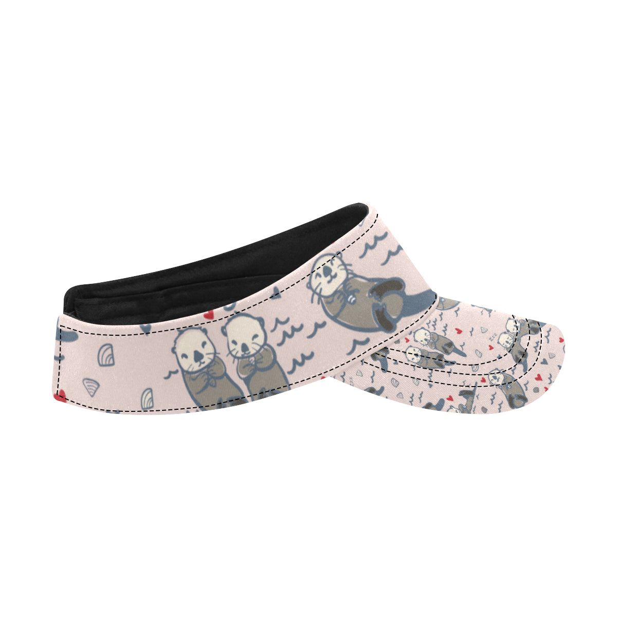 Sea Otter Pattern Print Design 02 Unisex Sun Visor