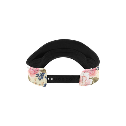 Floral Pink Butterfly Print Unisex Sun Visor