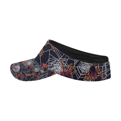 Tarantula Spiderwebs Pattern Print Design 01 Unisex Sun Visor