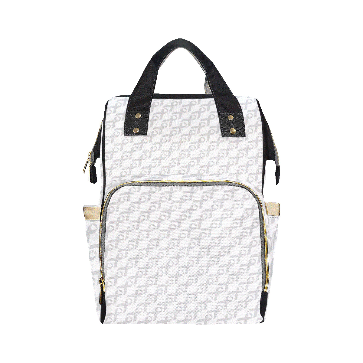 Brain cancer Pattern Print Design 02 Diaper Bag Backpack