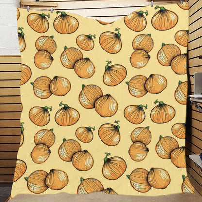 Onion Pattern Print Design A04 Premium Quilt