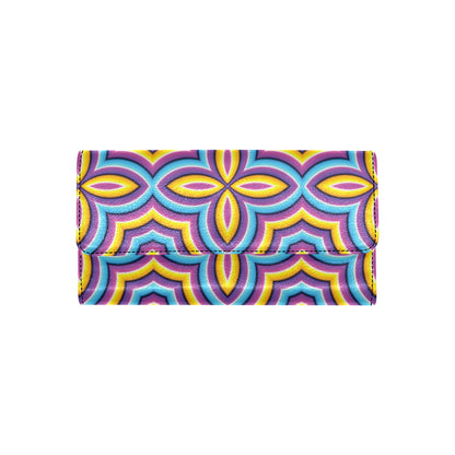 Optical illusion Pattern Print Design A03 Women's Trifold Wallet