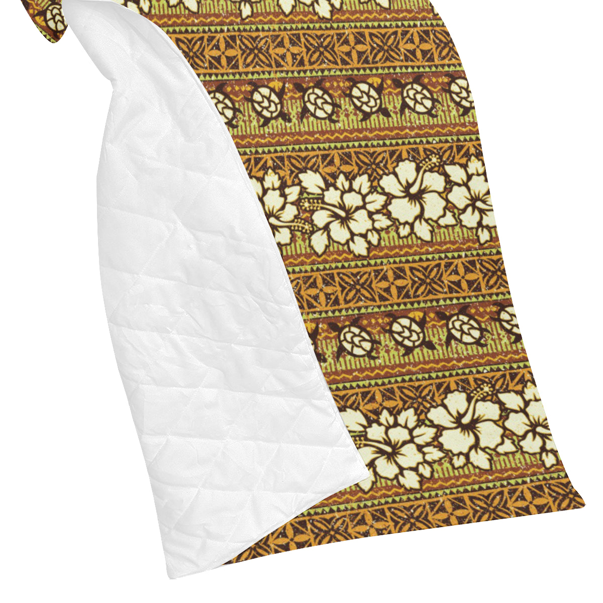 Hawaiian Themed Pattern Print Design H015 Premium Quilt