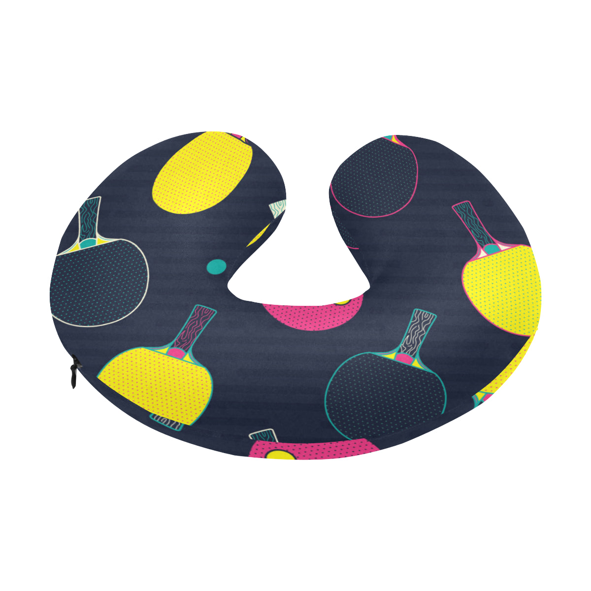 Ping Pong Pattern Print Design A04 U-Shaped Travel Neck Pillow