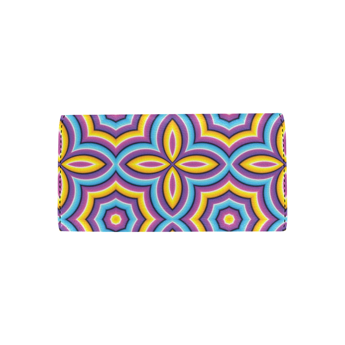 Optical illusion Pattern Print Design A03 Women's Trifold Wallet