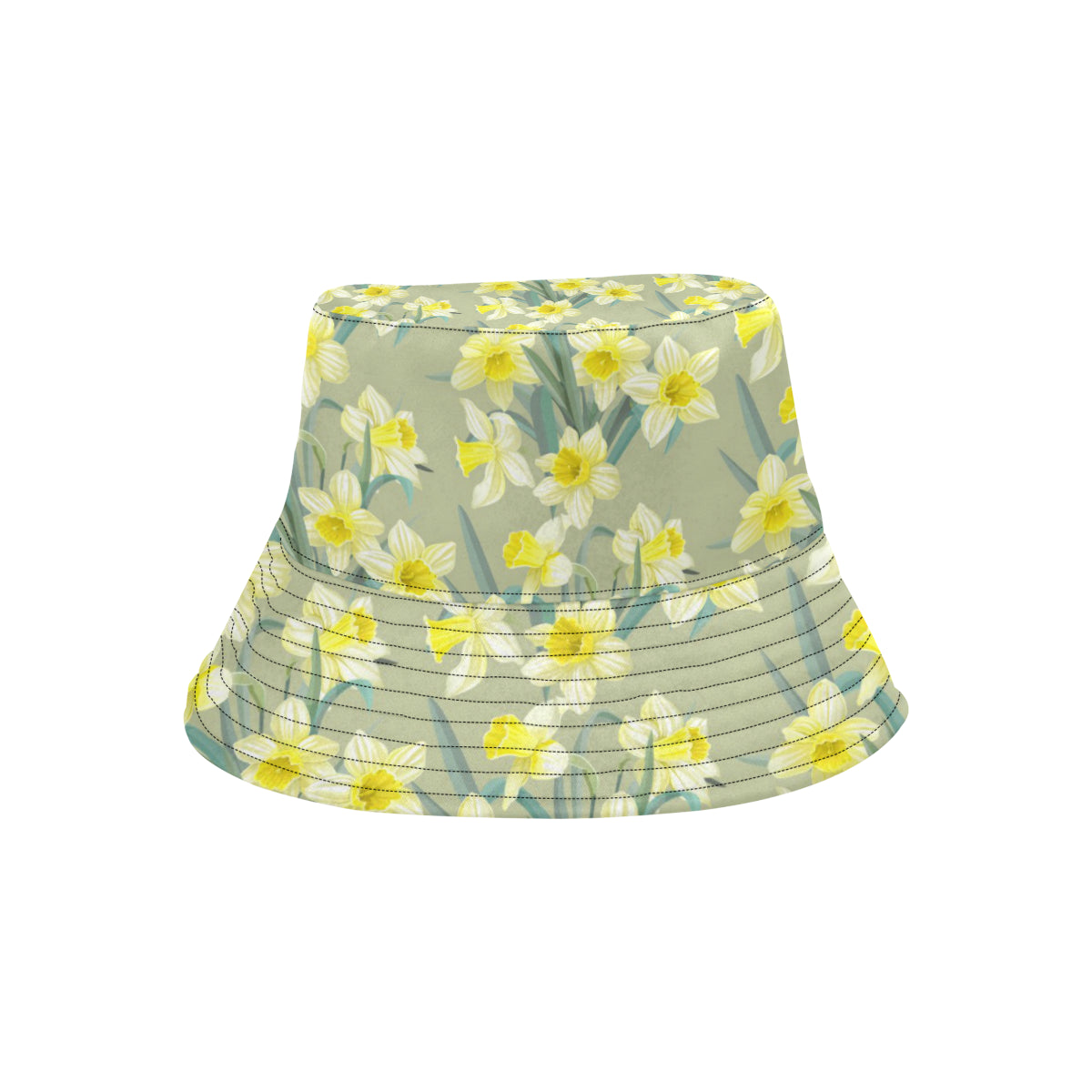 Daffodils Pattern Print Design DF01 Unisex Bucket Hat