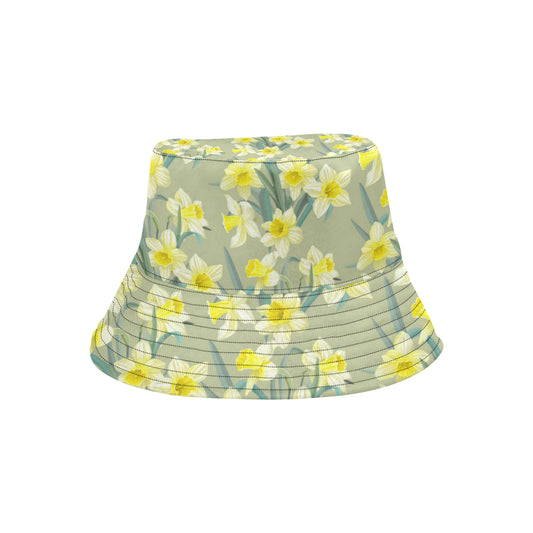 Daffodils Pattern Print Design DF01 Unisex Bucket Hat