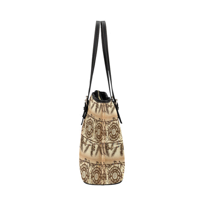 Dream catcher vintage native Leather Tote Bag