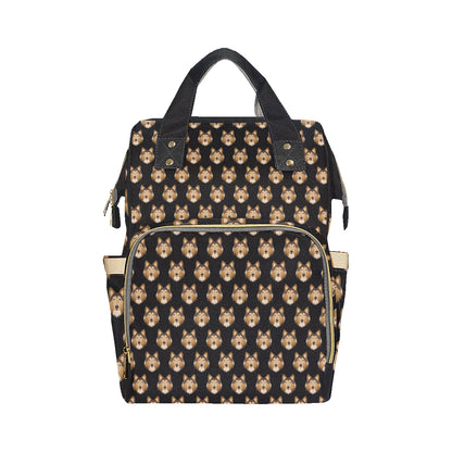 Collies Pattern Print Design 01 Diaper Bag Backpack
