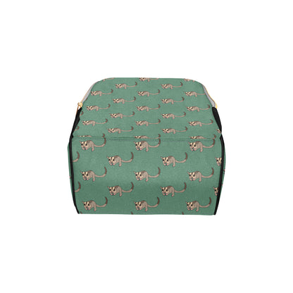 Sugar Glider Pattern Print Design 01 Diaper Bag Backpack