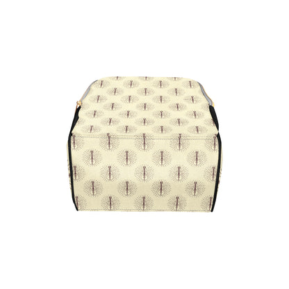 Mandolin Pattern Print Design 02 Diaper Bag Backpack