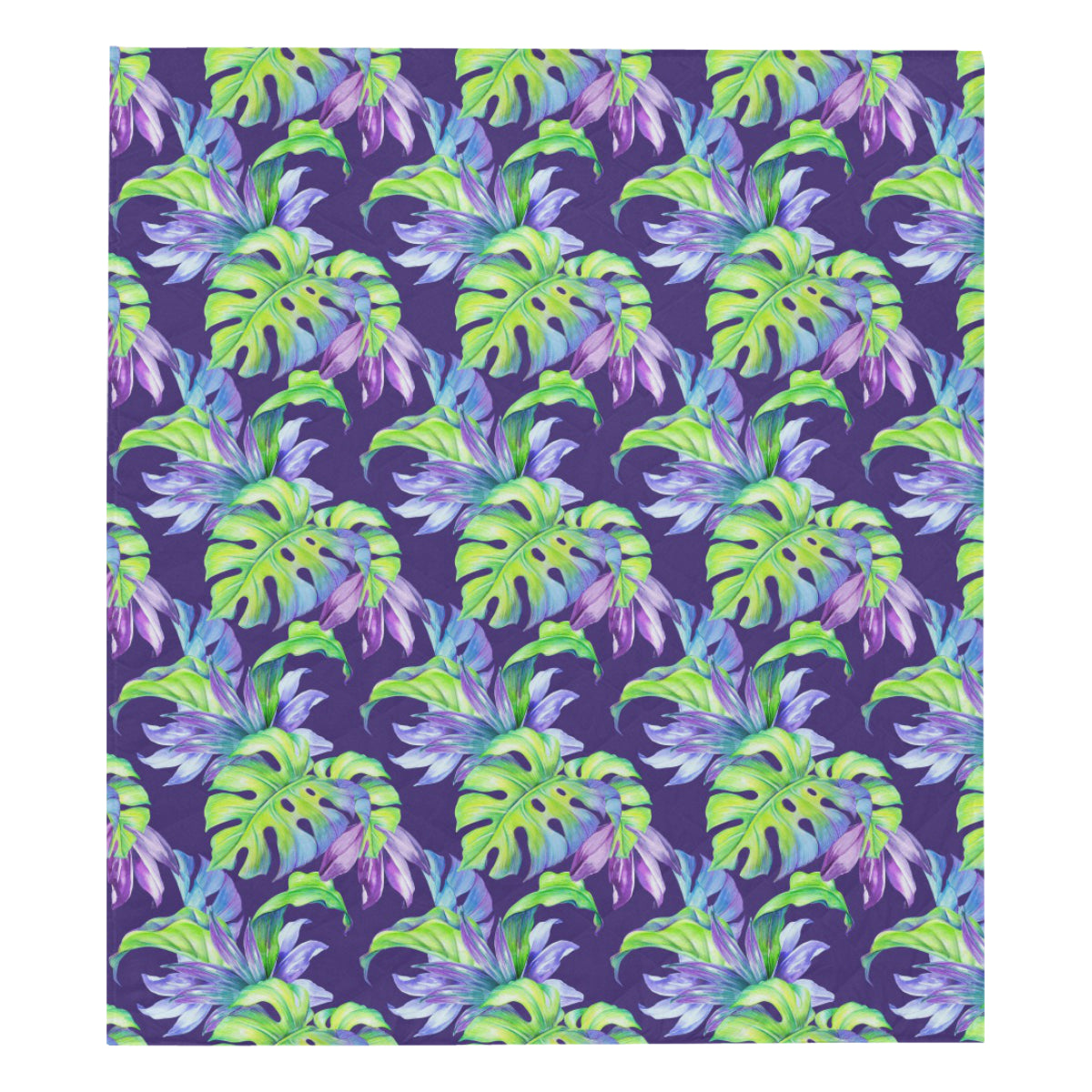 Tropical Flower Pattern Print Design TF019 Premium Quilt