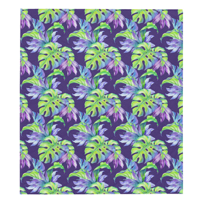 Tropical Flower Pattern Print Design TF019 Premium Quilt